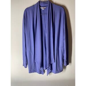 Athleta Pranayama Restore Wrap Open Cardigan Sweater Size Medium Purple